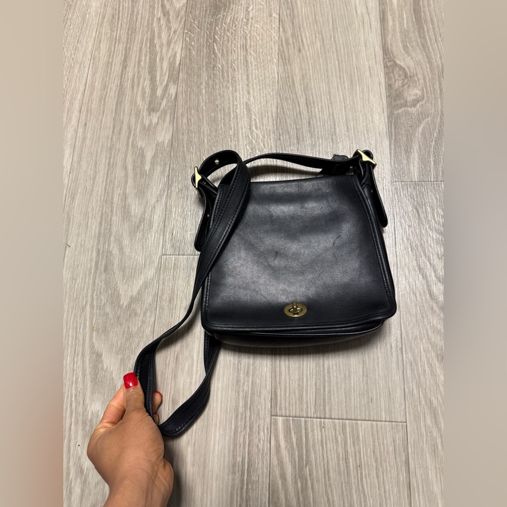 Coach vintage legacy Black Leather Crossbody Bag